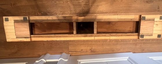 Piet Hein Eek – Mesa de Comedor Original de Madera Reciclada con Patas en T (Alto Brillo) – 260 cm – Como (photo 19 of 21)