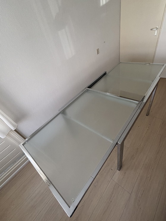 Image 1 of Design glazen eettafel 