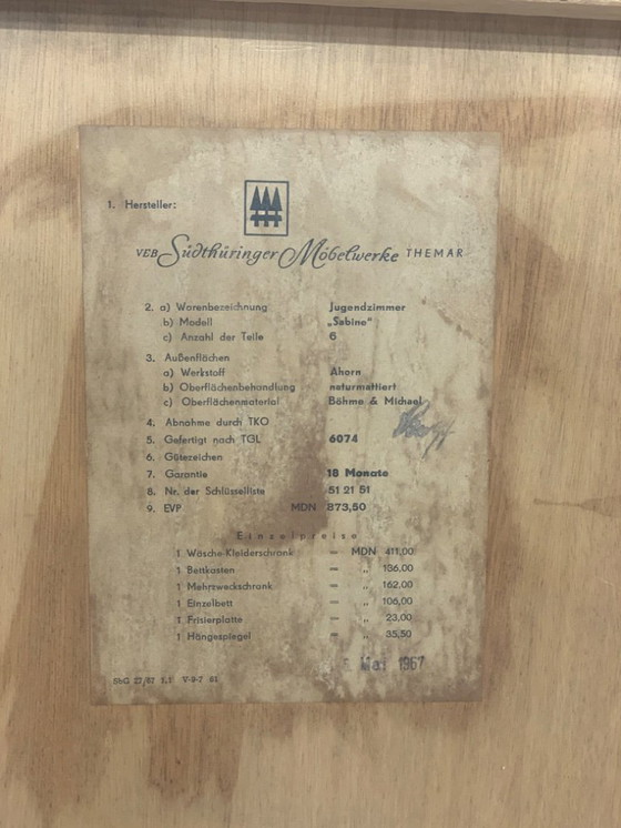 Image 1 of Mid century sideboard cabinet chest of drawers vintage