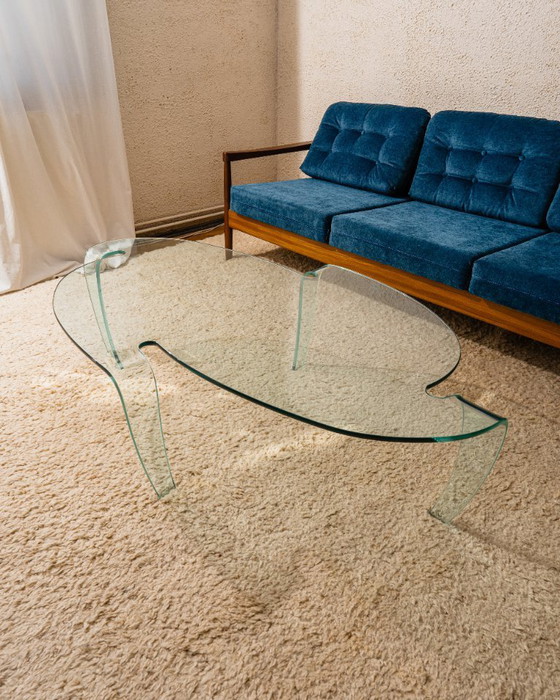 Image 1 of Mesa de cristal de FIAM Italia, años 80