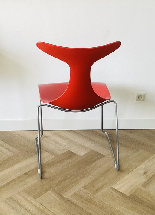 Rode Delfy stoel clone