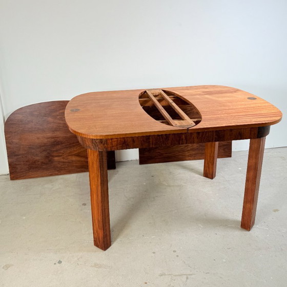 Ruscheweyh Design Dining Table – Extendable – Art Deco – Wood (photo 9 of 14)