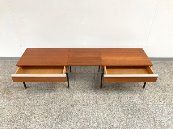 Image 1 of Vintage mid-century modular teak side cabinets/chest of drawers