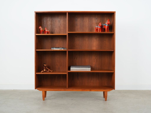 Bibliothèque en teck, design danois, années 1970, production : Danemark