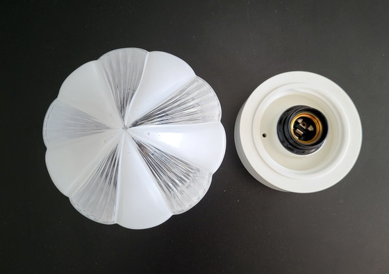 Image 1 of Opaline glass Thabur ceiling light, 1960s.