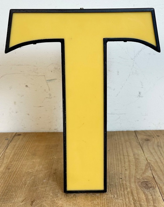 Image 1 of Vintage Illuminated Letter T, 1970s