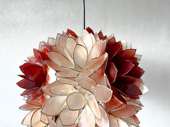 Image 1 of Vintage Capiz pendant lamp
