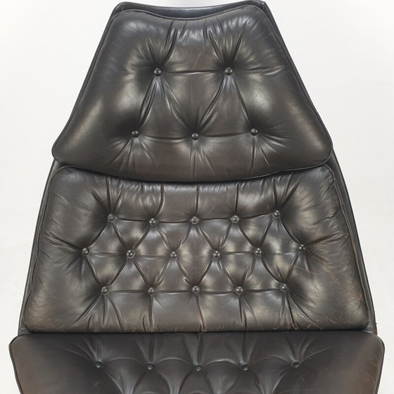 Image 1 of F588 vintage fauteuil met voetenbankje van Geoffrey Harcourt voor Artifort, 1960