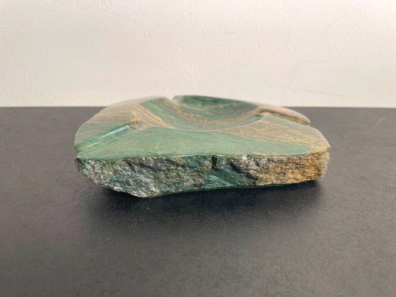 Image 1 of Malachiet asbak - schaal. Vintage 70s