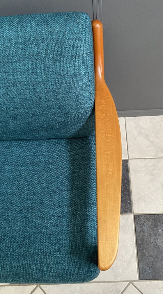 Image 1 of Divano a 2 posti CFC Silkeborg di Johannes Andersen nuovo rivestimento verde anni '60