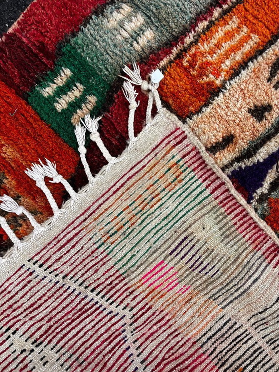 Image 1 of Colorful Moroccan Wool Rug 130x190 cm– Abstract Berber Handmade Carpet