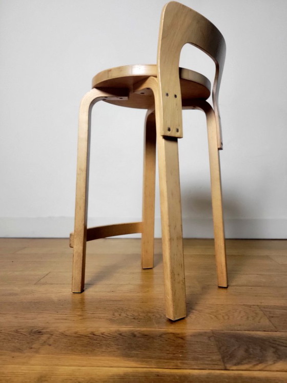 Image 1 of Vintage high stool, K65, by Alvar Aalto for Artek