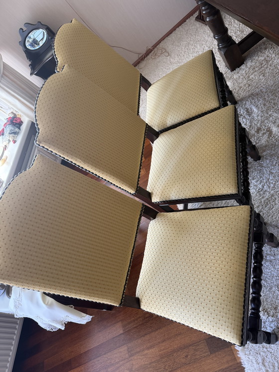 Image 1 of Juego de 6 sillas de comedor antiguas
