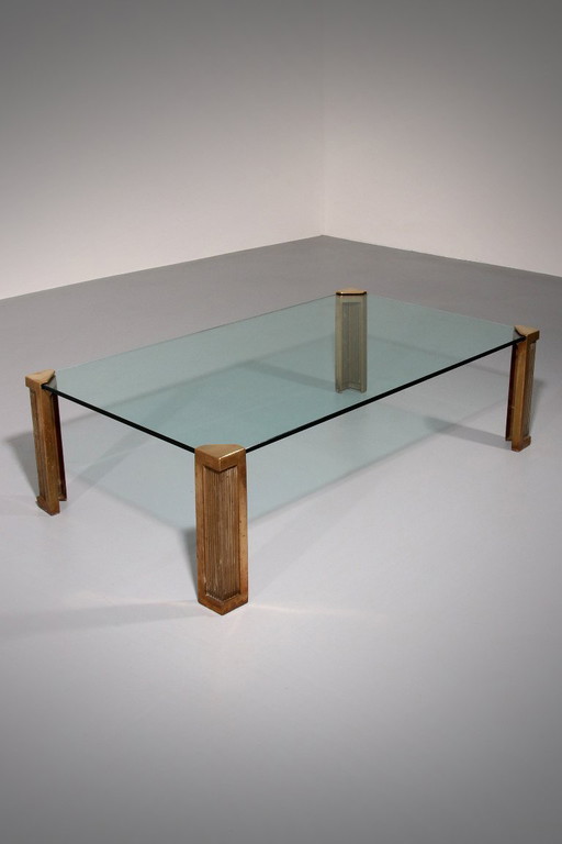 Table basse de Peter Ghyczy Modèle T14 Design vintage des années 1970 (140x80x45)