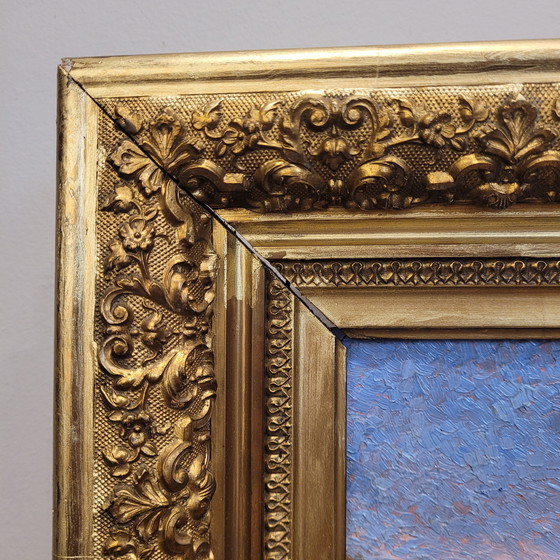 Image 1 of Huile sur panneau « Marina », École française, XIXe/XXe siècle – France