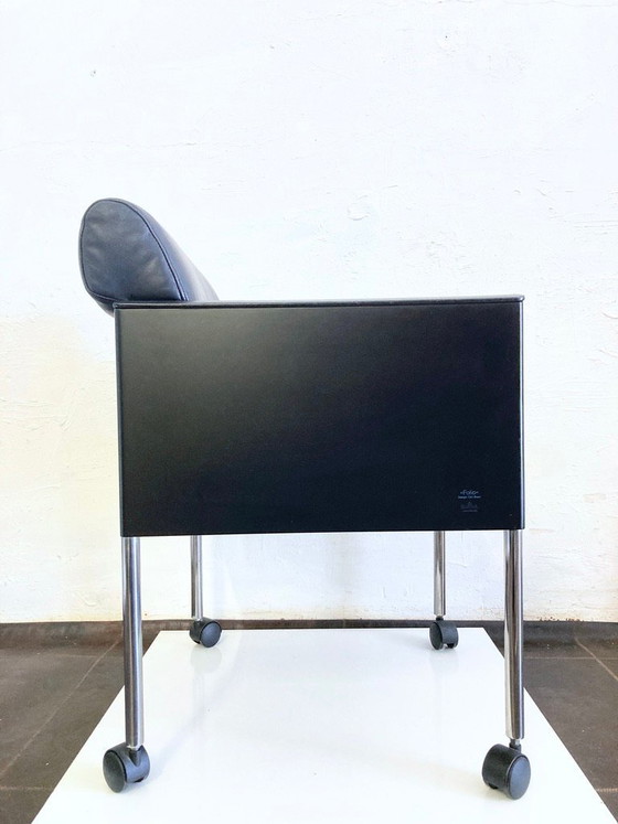 Image 1 of Rosenthal Folio fauteuil op wielen, ontwerp van Cini Boeri, jaren 80.