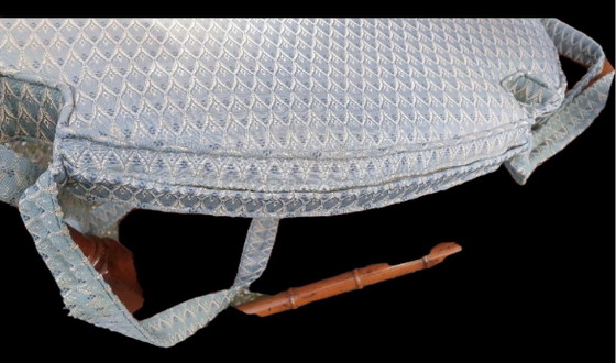 6 chaises de salle à manger RAC en bois de cerisier avec accoudoirs – Textile (photo 2 of 6)