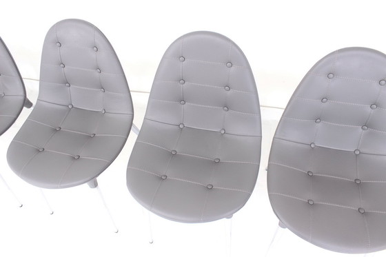 Image 1 of as new, Set of 8 exclusive Cassina Caprice 245 Chair by Philippe Starck with full Y-Leather spec, LP. ca. 12.000 Euro