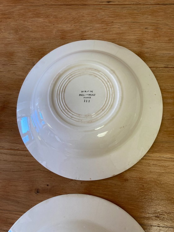 Image 1 of Set of 4 vintage "Montereau" plates