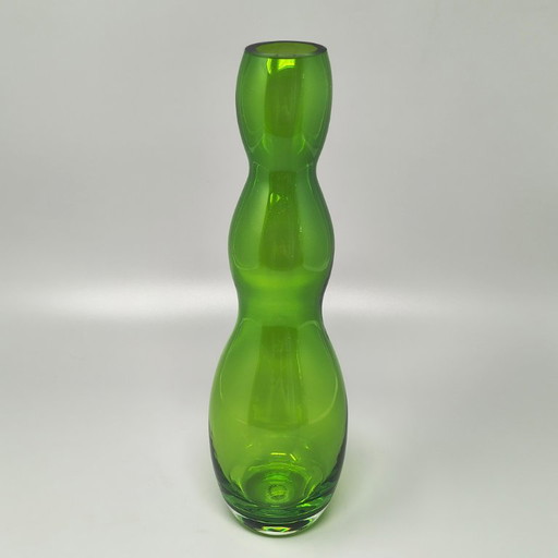 Mid-Century Modern V. Nason Murano Green Glass Vase, 1970s