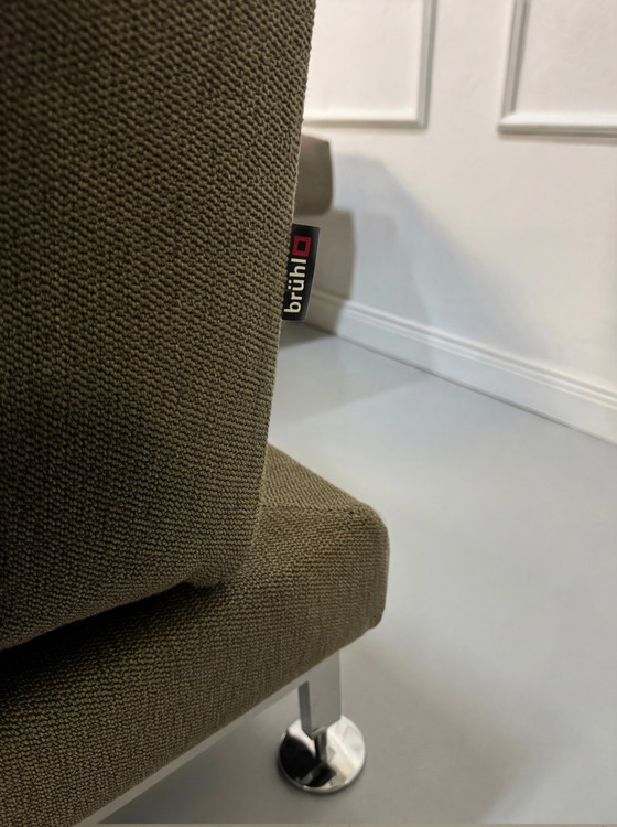 Image 1 of Brühl Moule Ecksofa Stoff Sofa Grau Braun Schlaffunktion