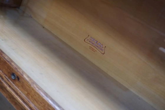 Image 1 of Librería de roble alemán con puertas correderas al estilo de Globe Wernicke, ca. 1900