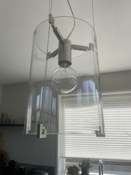 Two Glass Designer Pendant Lamps