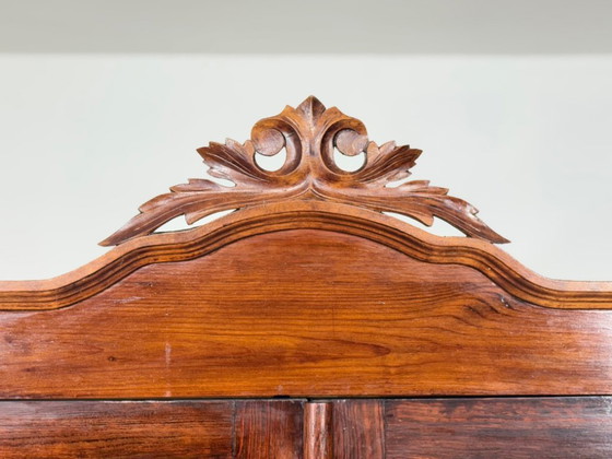 Image 1 of Antique Louis Philippe display cabinet, wardrobe, living room cabinet, circa 1880