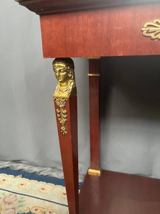 Consola y espejo de estilo Imperio. – Bronze, Marble (photo 6 of 8)