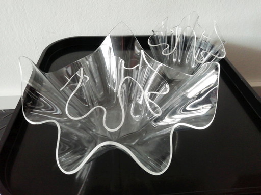 bols à mouchoirs vintage en acrylique