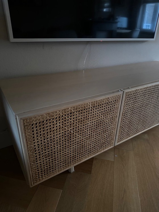 Image 1 of Mobili multimediali di design di Hans K. Oak rattan