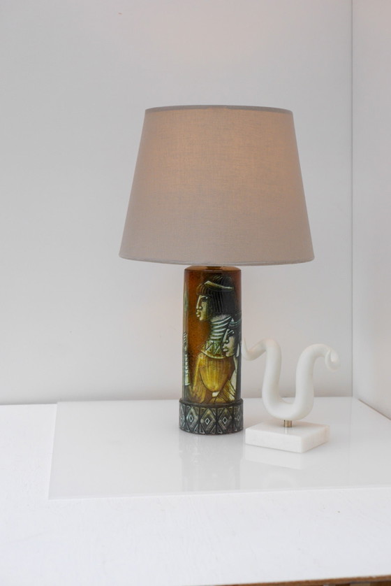 Sculptural Ceramic Table Lamp by Bonnie Rehnqvist, Sweden, 1972 – Törngrens krukmakeri, Scandinavian (photo 2 of 16)