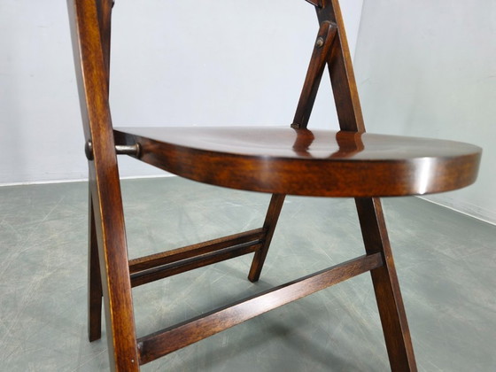 Image 1 of Paire de chaises pliantes Bauhaus B751 par Ligna, Tchécoslovaquie, années 1930
