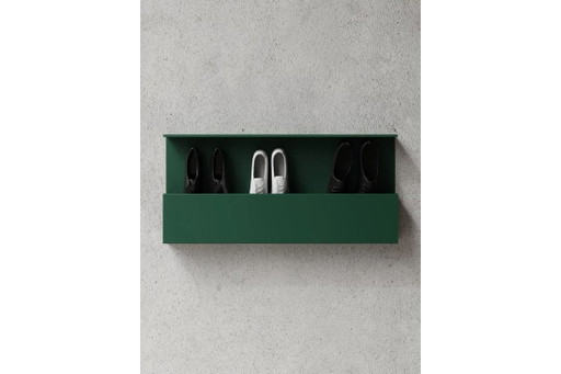 NICHBA Scatola porta scarpe 100 cm – Verde – kledingkasten, Metal