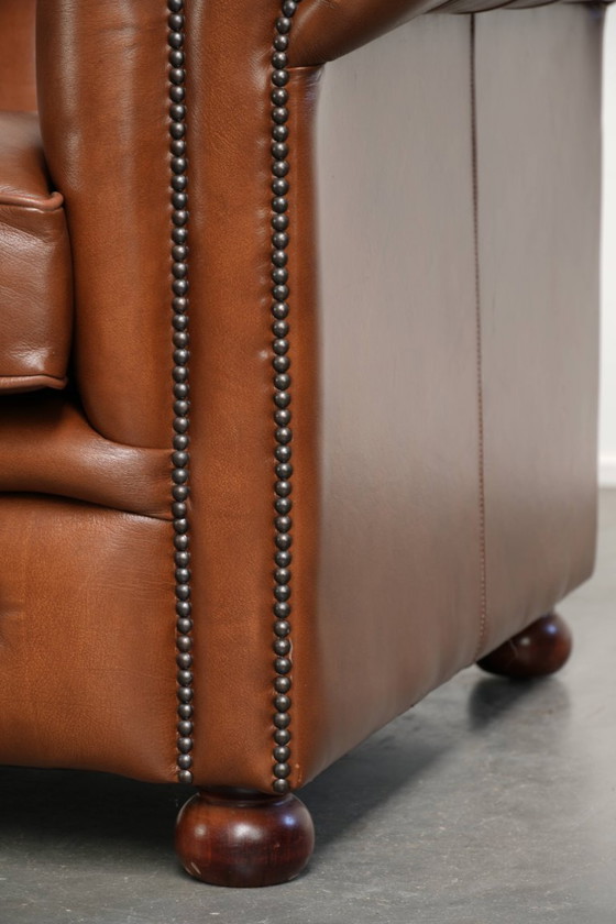 Sehr schönes geräumiges Rindsleder 2 Sitzer Sofas in einer schönen braunen Farbe und einem tollen – Leather (photo 11 of 12)