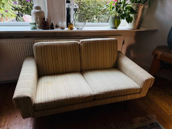 Divano 2 posti vintage anni '50 – Divani 2 posti, Tessile, Legno (photo 5 of 5)