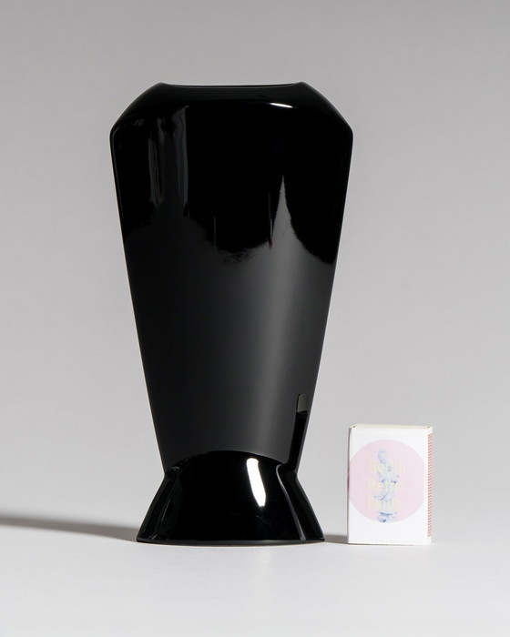 Image 1 of Porcelaine Noire Matt & Glänzend Rosenthal Designer Vase Trio Minimalistischer Chic