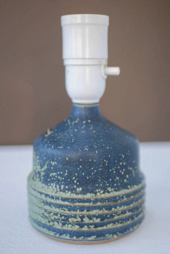 Image 1 of Mid-century modern pottery table lamp made by Rolf Palm, Sweden