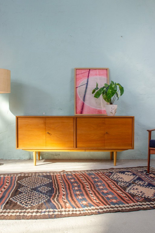 Vintage sideboard, chest of drawers, lowboard, teak, walnut, Danish Mid Century
