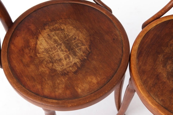 Par de sillas antiguas de madera curvada | Sillas de comedor austriacas de madera de haya | Estilo Thonet | (photo 4 of 11)