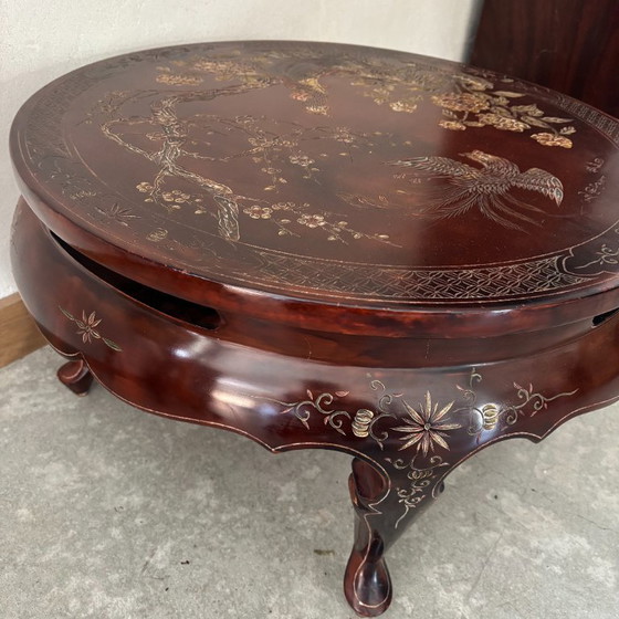 Round Wooden Coffee Table (photo 5 of 5)