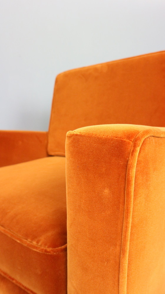 Image 1 of Paire de fauteuils 25 BC de Florence Knoll en velours, années 1950