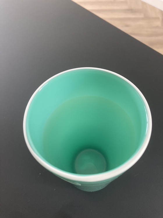 Image 1 of Azuurblauw vaasje, merk Despots