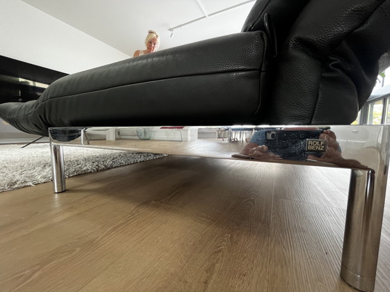 ROLF BENZ PLURA 380 Design Bank – Banken, Leather, Metal (photo 9 of 11)