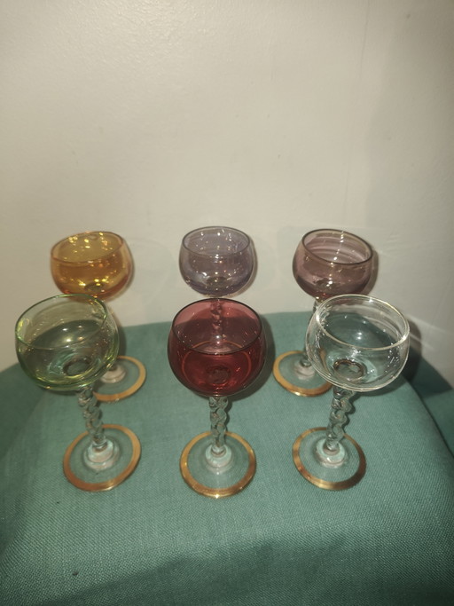 Murano Crystal Liqueur Footed Glass