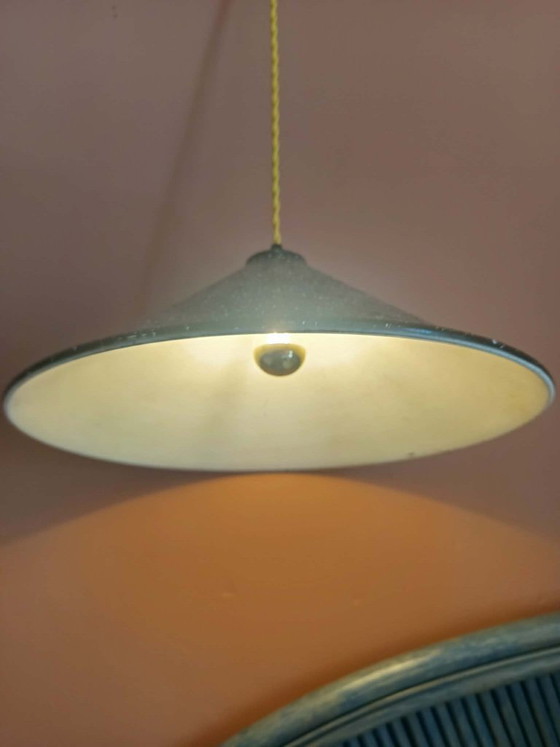 Image 1 of Grande lampada a sospensione industriale vintage in lamiera, 39 cm