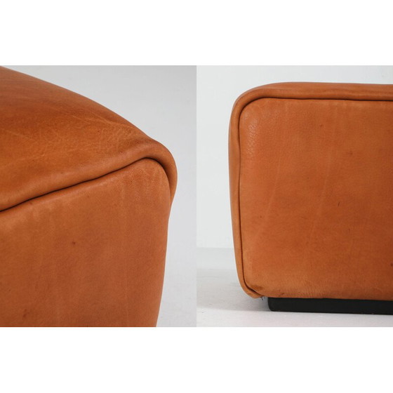 Image 1 of Vintage De Sede DS 47 cognac leather ottoman 1970s