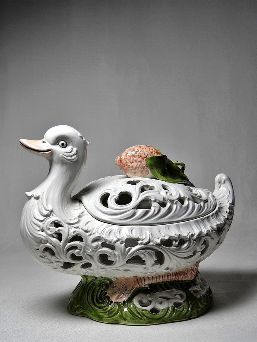 Bonbonnière Duck Bassano Italy Vintage 60s