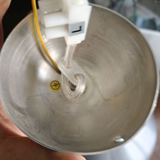 Image 1 of Space Age UFO hanglamp van geborsteld aluminium