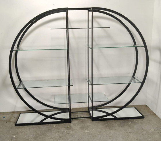 Art Deco design room divider, Sideboard cabinet, Glass, Transparent (photo 5 of 5)